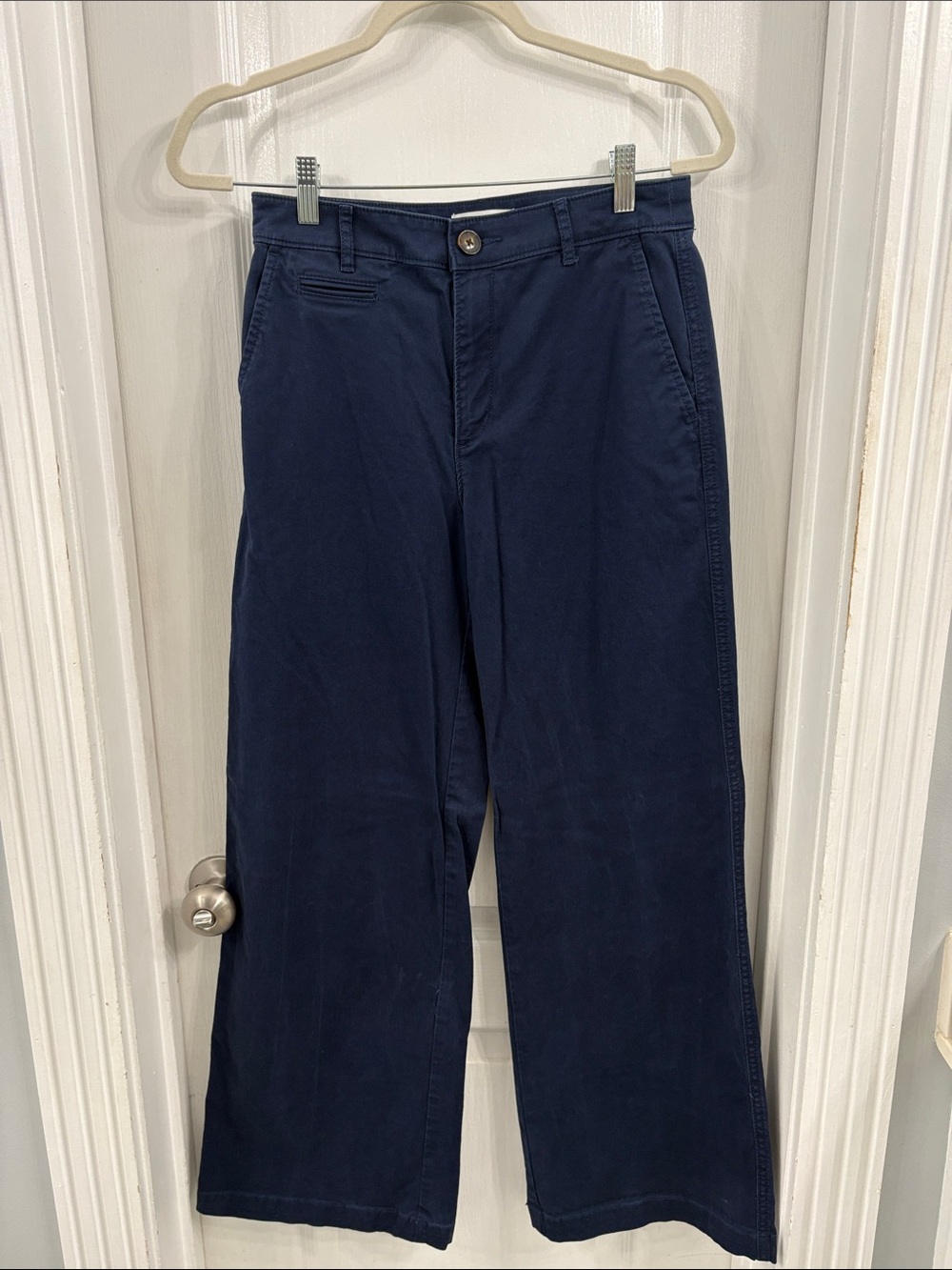 LOFT Navy Wide-Leg Pants